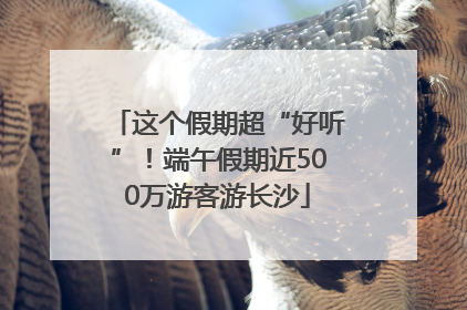 这个假期超“好听”！端午假期近500万游客游长沙