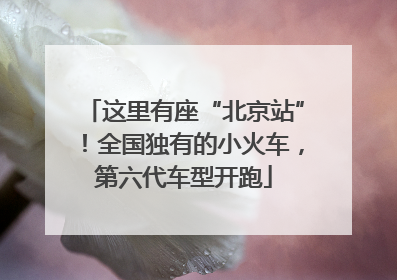 这里有座“北京站”！全国独有的小火车，第六代车型开跑