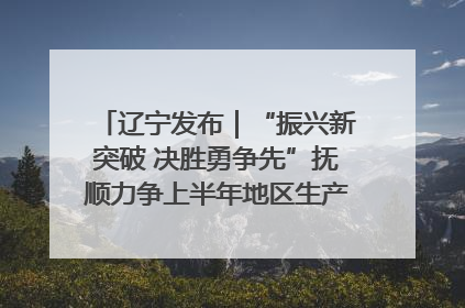 辽宁发布｜“振兴新突破 决胜勇争先”抚顺力争上半年地区生产总值增长7%左右