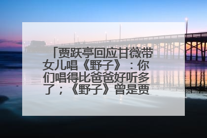 贾跃亭回应甘薇带女儿唱《野子》：你们唱得比爸爸好听多了；《野子》曾是贾跃亭“代表作”
