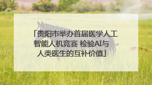 贵阳市举办首届医学人工智能人机竞赛 检验AI与人类医生的互补价值
