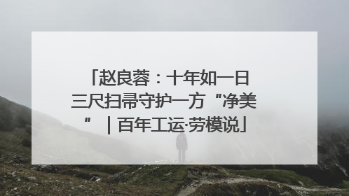 赵良蓉：十年如一日 三尺扫帚守护一方“净美”｜百年工运·劳模说