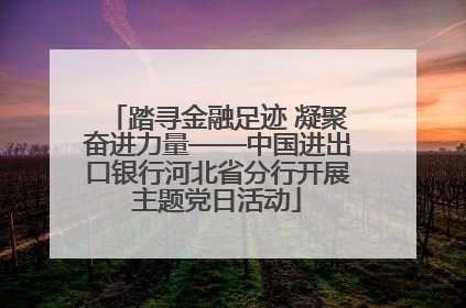 踏寻金融足迹 凝聚奋进力量——中国进出口银行河北省分行开展主题党日活动