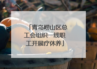 青岛崂山区总工会组织一线职工开展疗休养