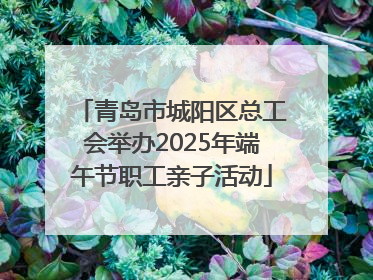 青岛市城阳区总工会举办2025年端午节职工亲子活动