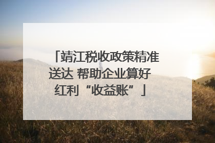 靖江税收政策精准送达 帮助企业算好红利“收益账”