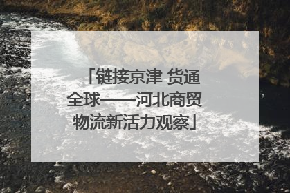 链接京津 货通全球——河北商贸物流新活力观察