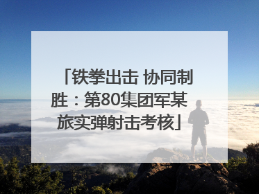 铁拳出击 协同制胜：第80集团军某旅实弹射击考核