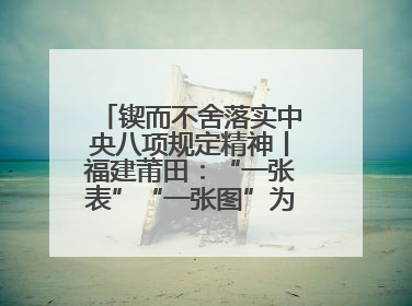 锲而不舍落实中央八项规定精神丨福建莆田：“一张表”“一张图”为基层减轻“数字负担”
