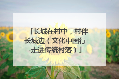 长城在村中，村伴长城边（文化中国行·走进传统村落）