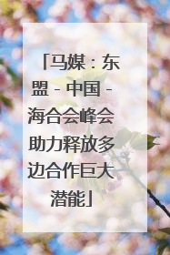 马媒：东盟－中国－海合会峰会助力释放多边合作巨大潜能