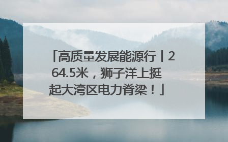 高质量发展能源行丨264.5米，狮子洋上挺起大湾区电力脊梁！