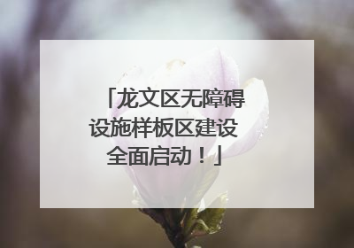 龙文区无障碍设施样板区建设全面启动！