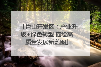 鲁山开发区：产业升级+绿色转型 描绘高质量发展新蓝图