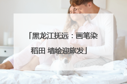黑龙江抚远：画笔染稻田 墙绘迎旅发