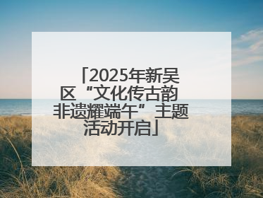 2025年新吴区“文化传古韵 非遗耀端午”主题活动开启