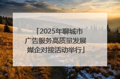 2025年聊城市广告服务高质量发展媒企对接活动举行