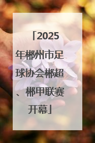 2025年郴州市足球协会郴超、郴甲联赛开幕