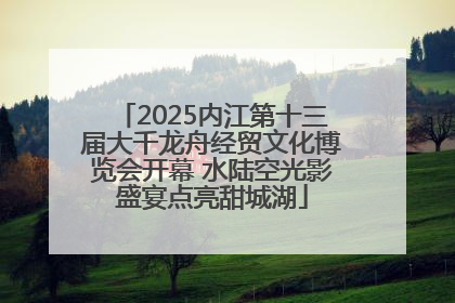 2025内江第十三届大千龙舟经贸文化博览会开幕 水陆空光影盛宴点亮甜城湖