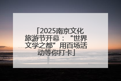 2025南京文化旅游节开幕：“世界文学之都”用百场活动等你打卡