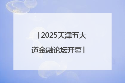 2025天津五大道金融论坛开幕