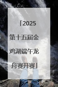2025第十五届金鸡湖端午龙舟赛开赛