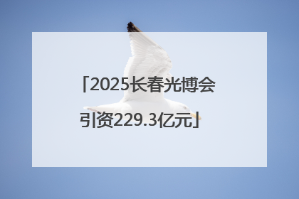 2025长春光博会引资229.3亿元